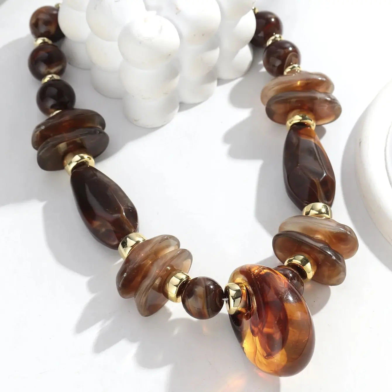 Liquid Geometry Necklace - Hello Baabs