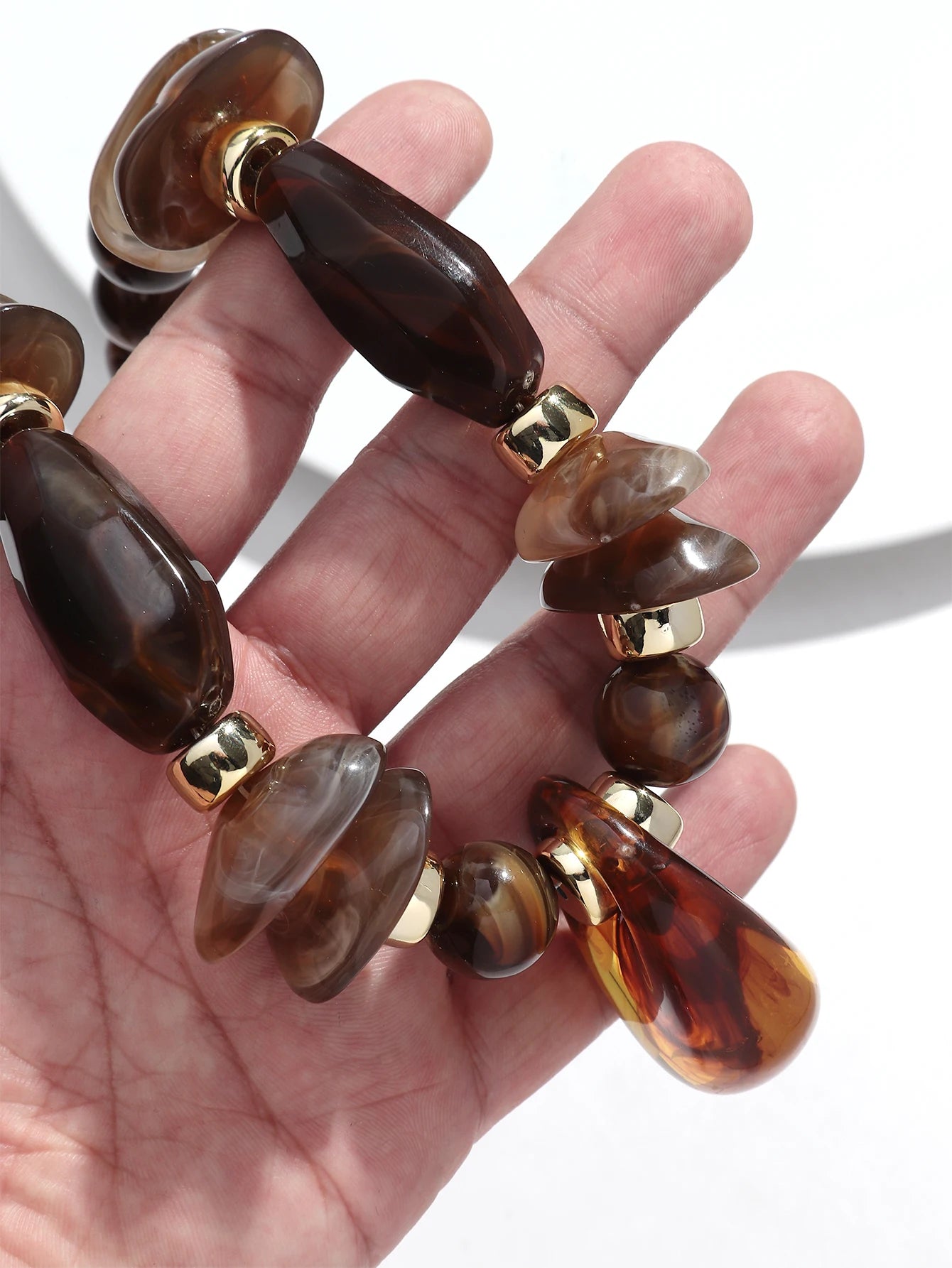 Liquid Geometry Necklace - Hello Baabs