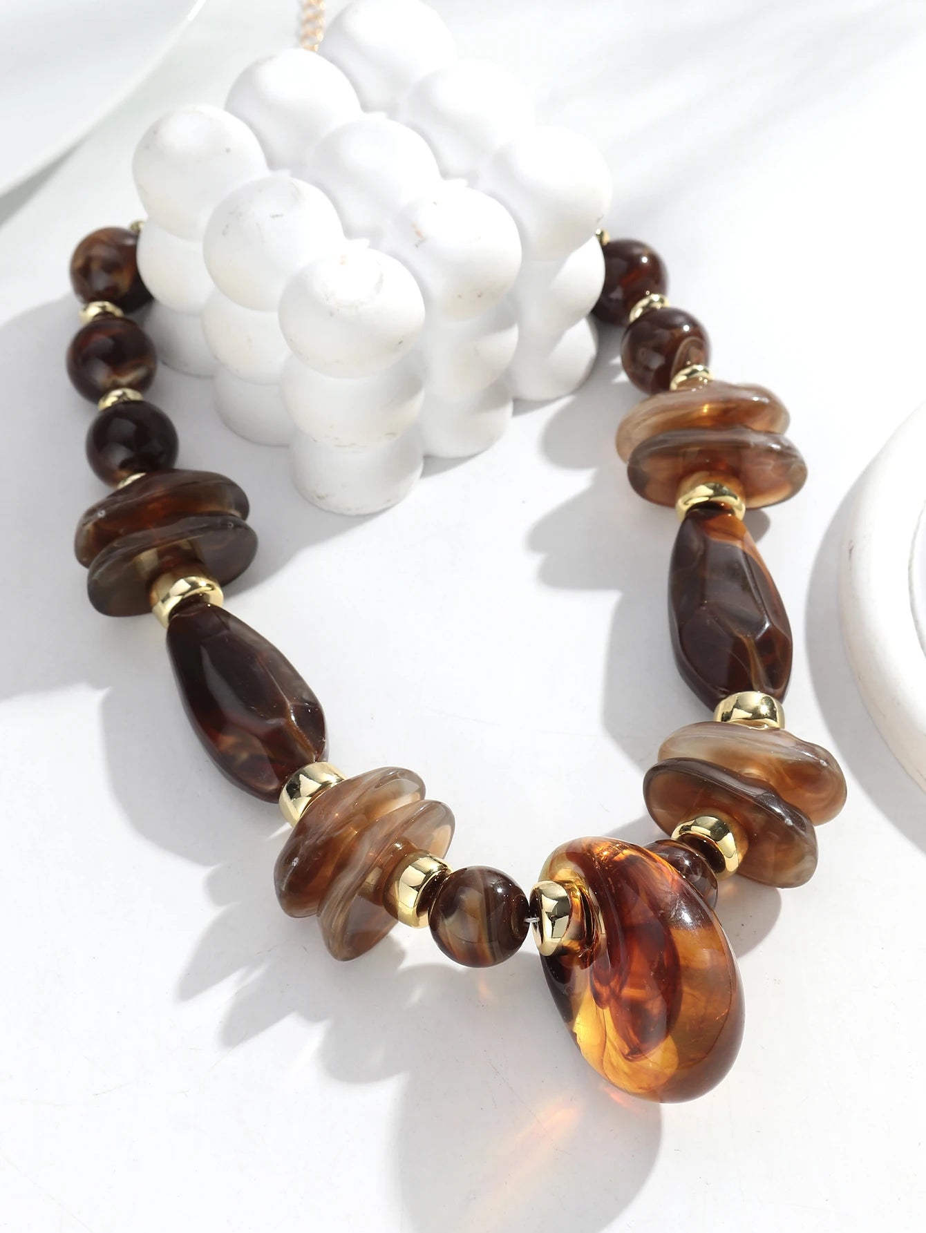 Liquid Geometry Necklace - Hello Baabs