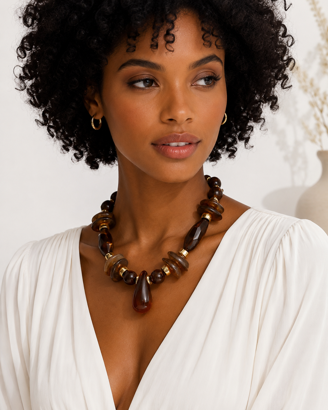 Liquid Geometry Necklace - Hello Baabs