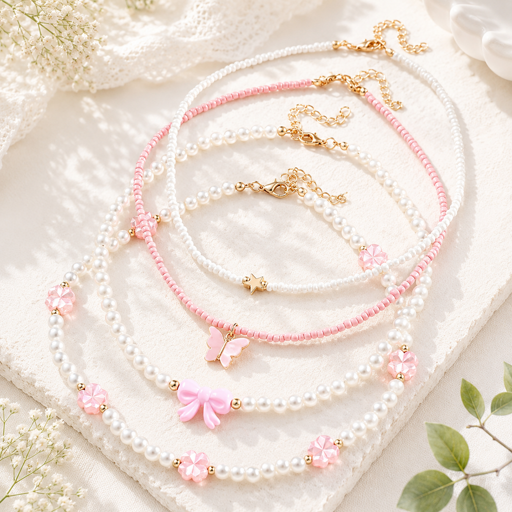 Little Joy 4pc Necklace Set - Hello Baabs LLC 