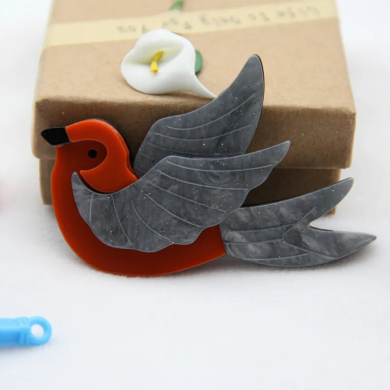Little Winged Muse Pin - 2 colors - Hello Baabs LLC 