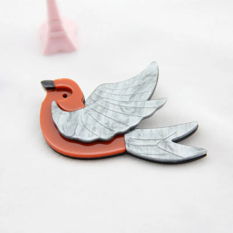 Little Winged Muse Pin - 2 colors - Hello Baabs LLC 