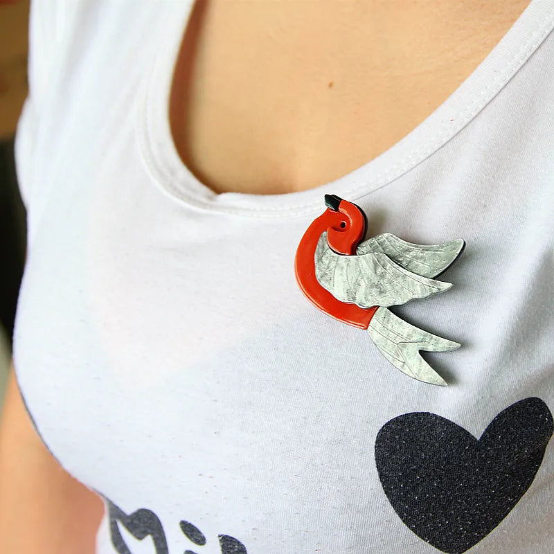 Little Winged Muse Pin - 2 colors - Hello Baabs LLC 