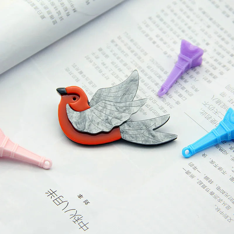 Little Winged Muse Pin - 2 colors - Hello Baabs LLC 