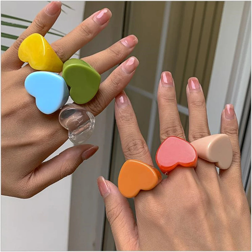 Love Pop Ring (size 7.5) - 7 colors - Hello Baabs LLC 