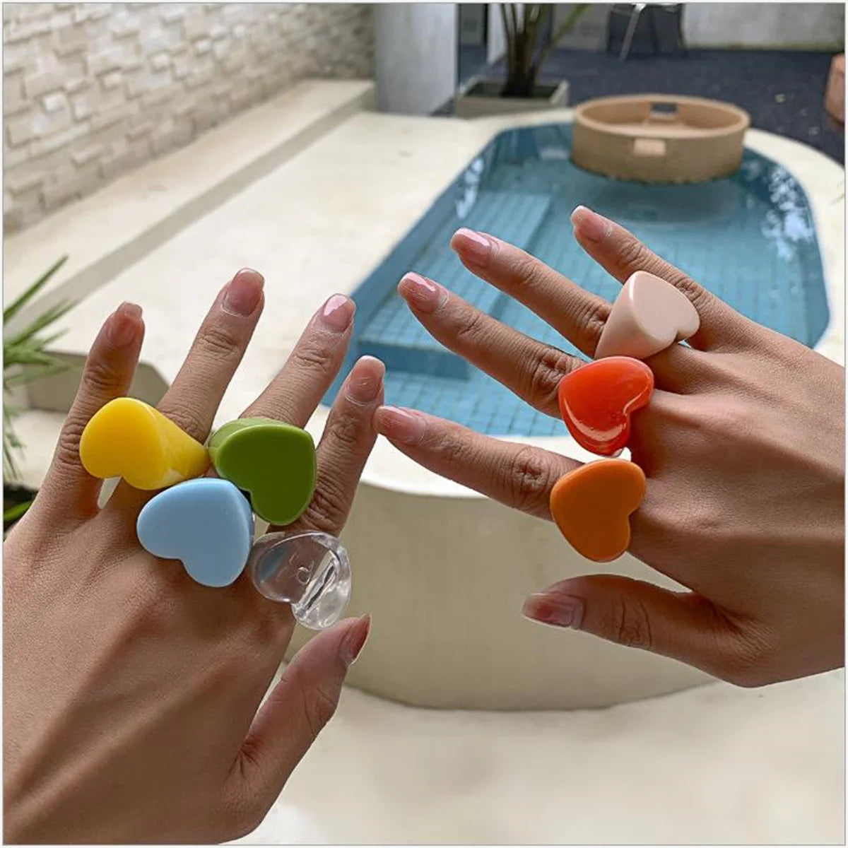 Love Pop Ring (size 7.5) - 7 colors - Hello Baabs LLC 