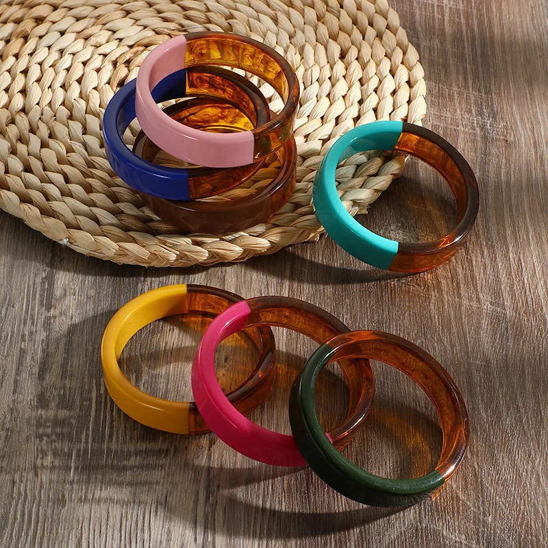 Lucent Groove Bangle (2.63" diameter) - 4 colors - hello baabs 