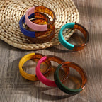 Lucent Groove Bangle (2.63" diameter) - 4 colors - hello baabs 