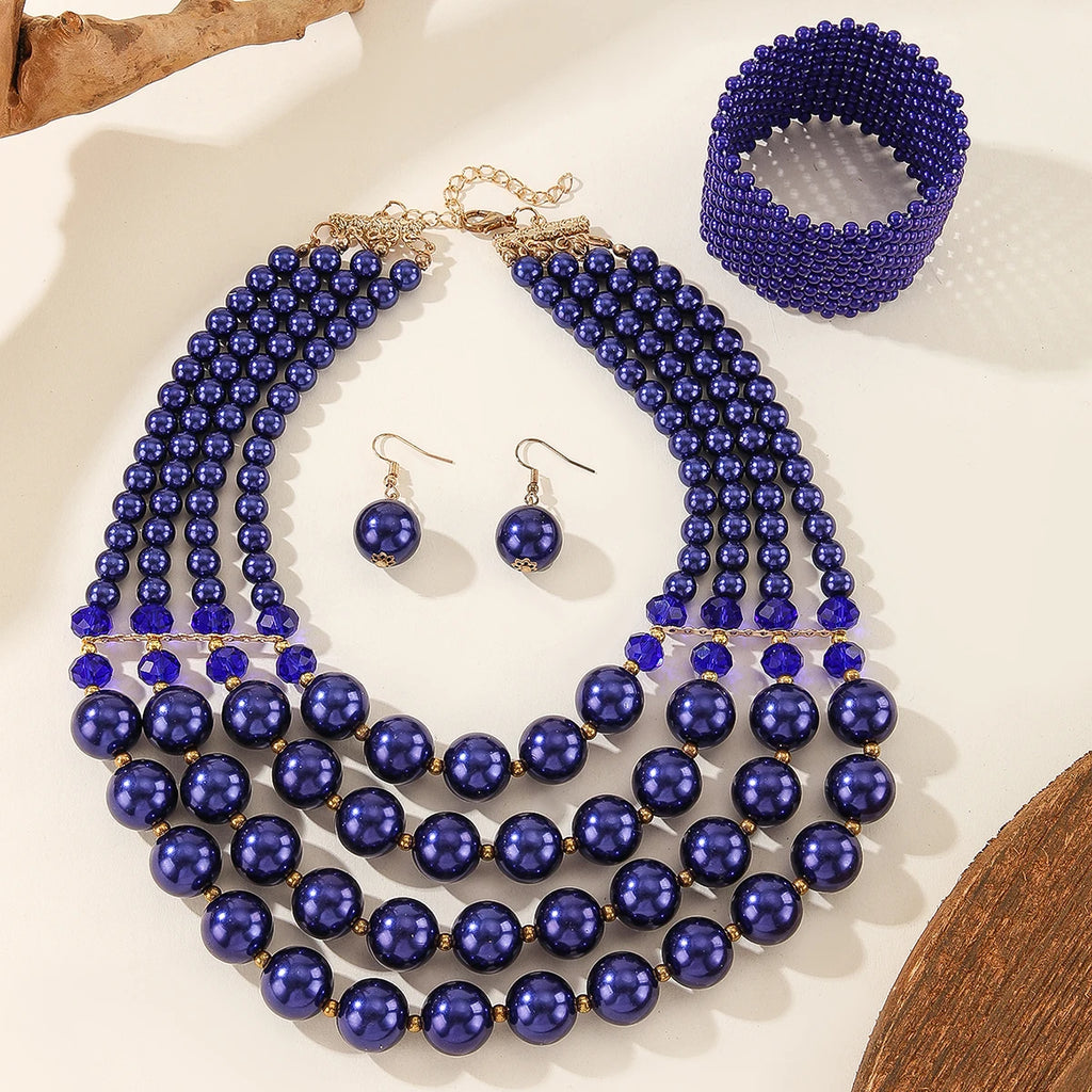 Luminous Tide Necklace, Bracelet, & Earrings Set - 4 colors - hello baabs 