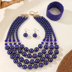 Luminous Tide Necklace, Bracelet, & Earrings Set - 4 colors - hello baabs 