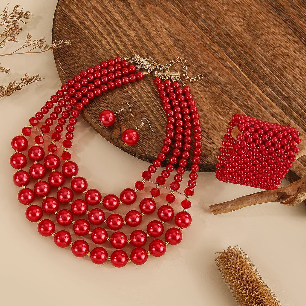 Luminous Tide Necklace, Bracelet, & Earrings Set - 4 colors - hello baabs 