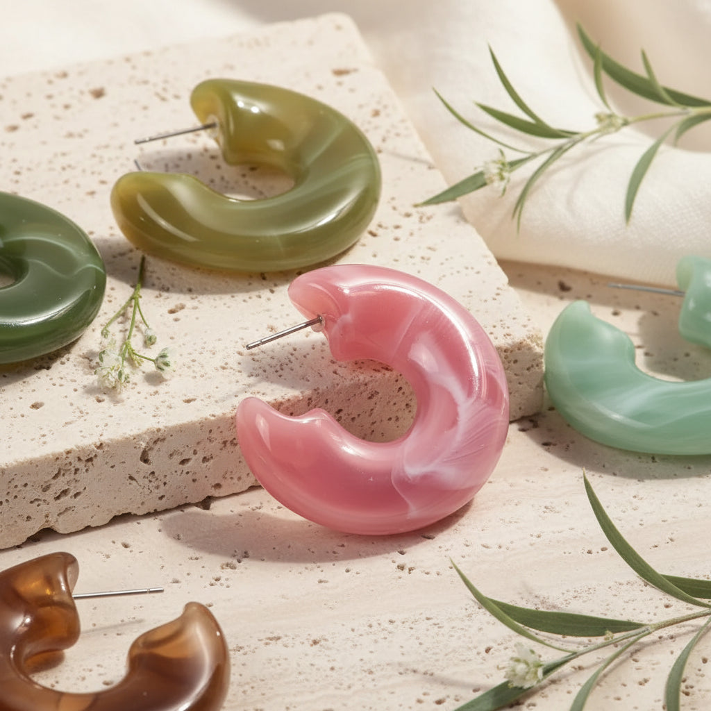Lush Arc Earrings - 9 color variants - Hello Baabs