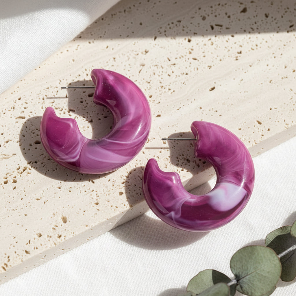 Lush Arc Earrings - 9 color variants - Hello Baabs