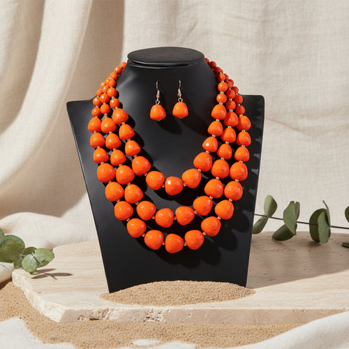 Luxe Layers Necklace & Earrings Set - 3 colors - Hello Baabs