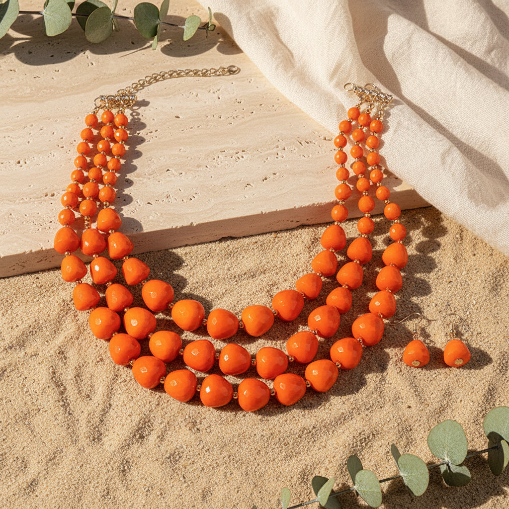 Luxe Layers Necklace & Earrings Set - 3 colors - Hello Baabs