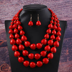 Luxe Layers Necklace & Earrings Set - 3 colors - hello baabs 