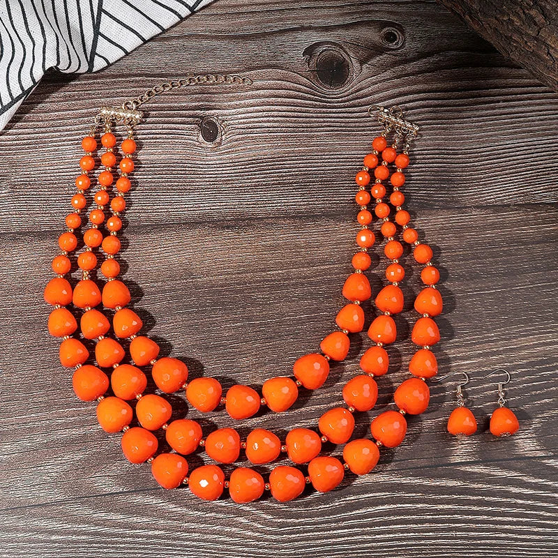Luxe Layers Set (necklace and earrings set) - 3 colors - hello baabs 