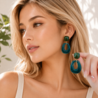 Marble Theory Earrings - 2 colors - Hello Baabs