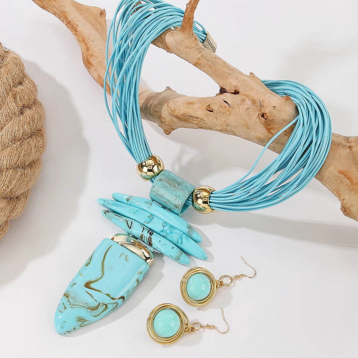 Mesa Mirage Necklace & Earring Set - 4 colors - Hello Baabs