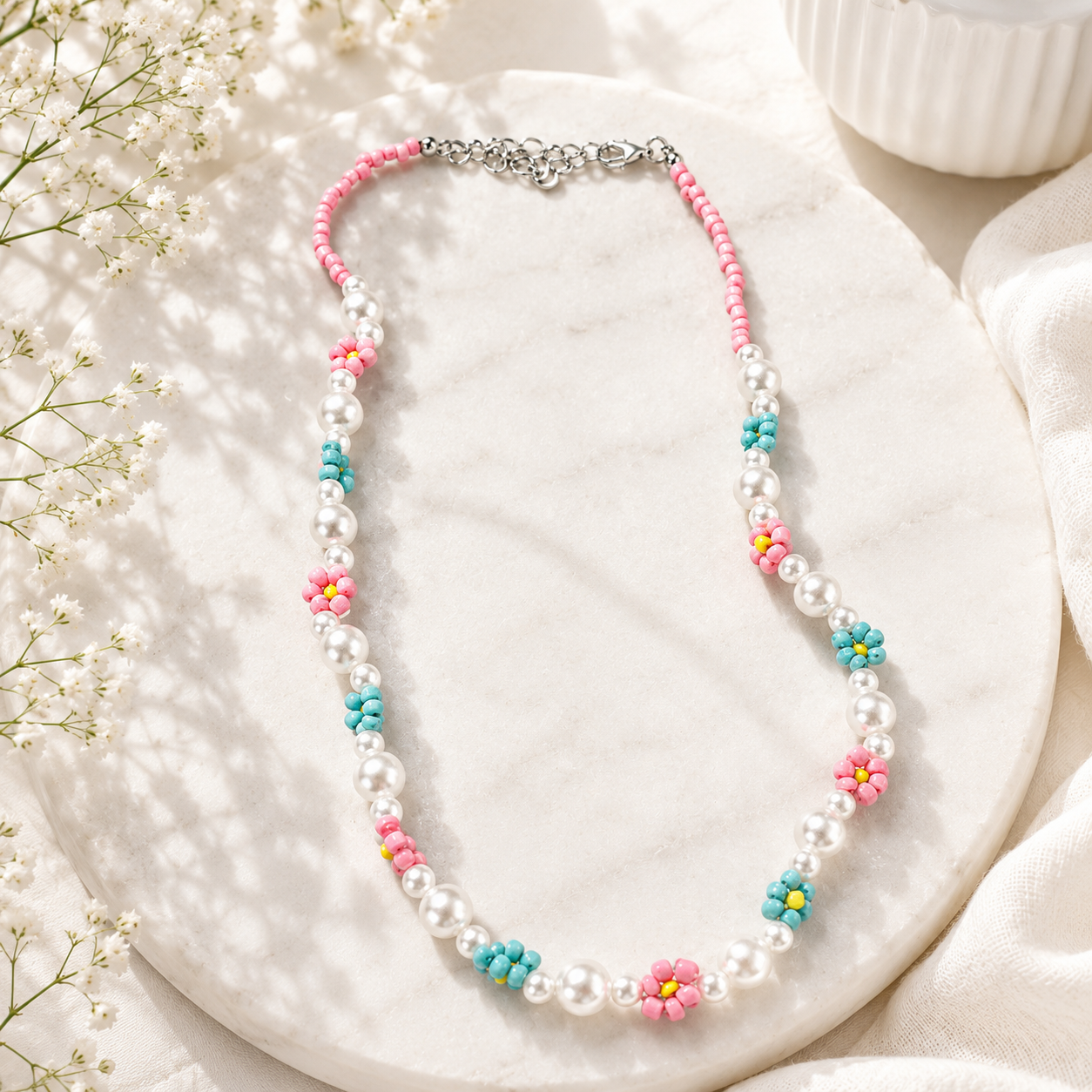 Mini Meadow Bloom Necklace - Hello Baabs