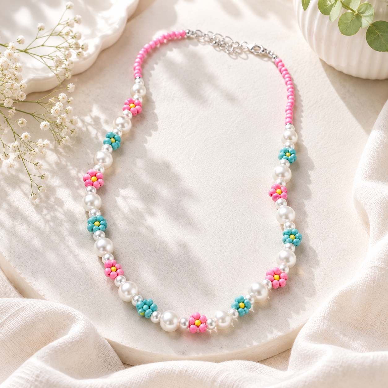 Mini Meadow Bloom Necklace - Hello Baabs