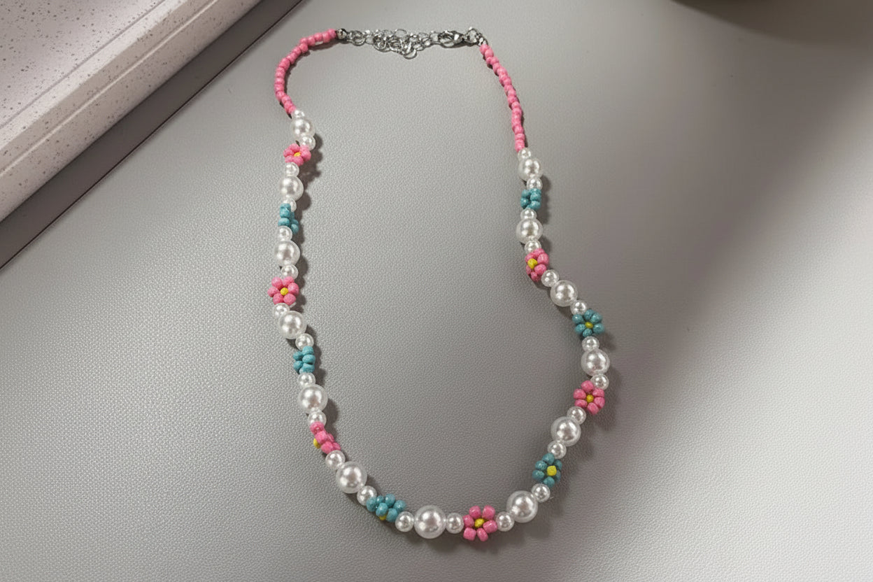 Mini Meadow Bloom Necklace - Hello Baabs LLC 