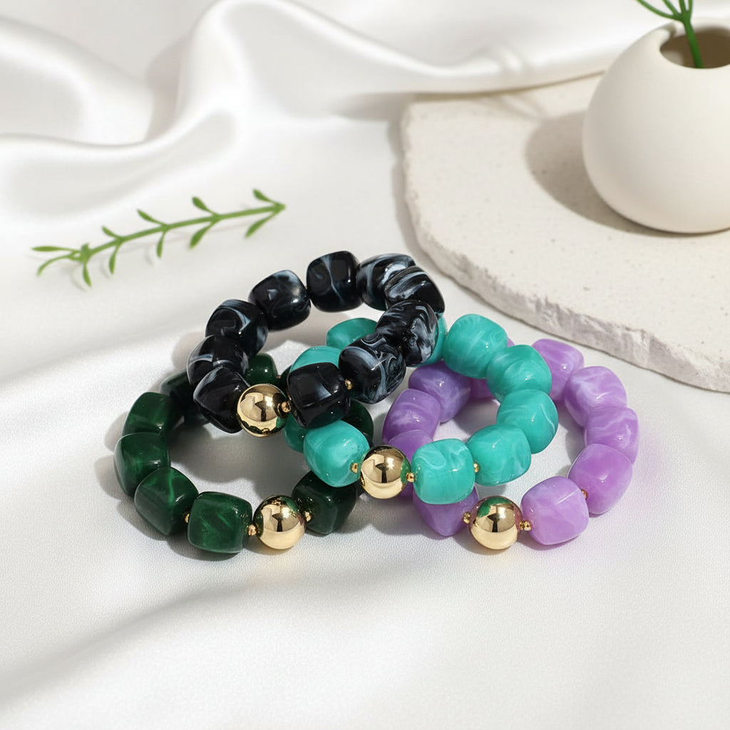 Mod Block Party Bracelet - 17 colors - Hello Baabs