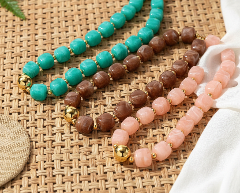 Mod Block Party Necklace - 9 colors - Hello Baabs