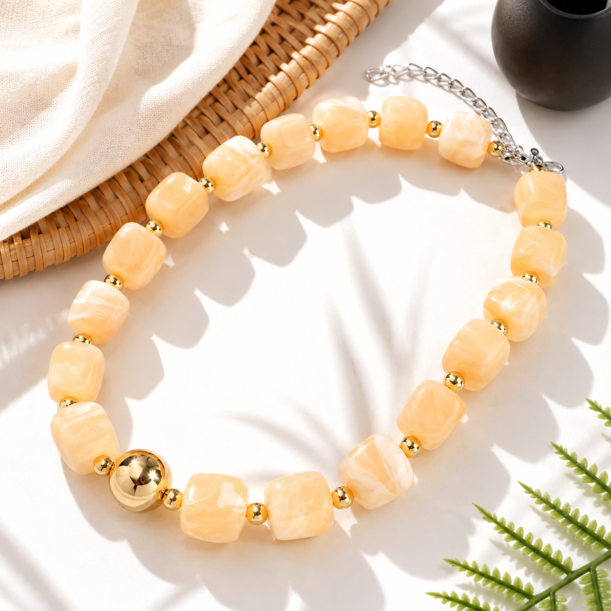 Mod Block Party Necklace - 9 colors - Hello Baabs