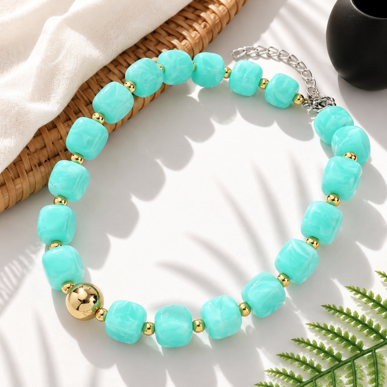 Mod Block Party Necklace - 9 colors - Hello Baabs
