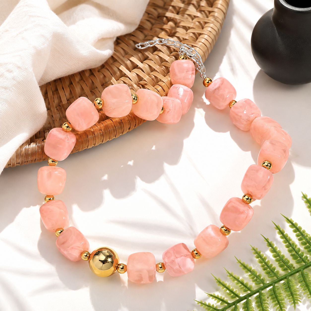 Mod Block Party Necklace - 9 colors - Hello Baabs