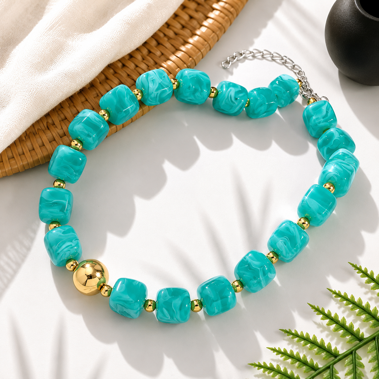 Mod Block Party Necklace - 9 colors - Hello Baabs