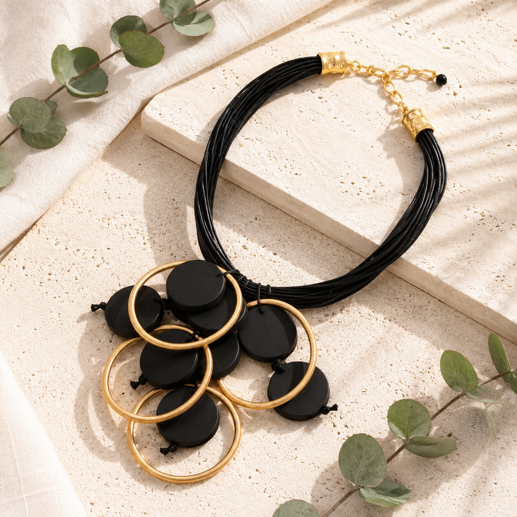 Modwood Fusion Necklace & Earrings Set - Hello Baabs