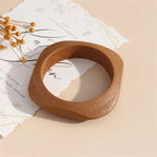 Monochrome Timber Wood Bangle (2.72" diameter) - 4 colors - hello baabs 