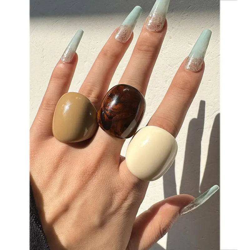 Mood Hue Ring Set (size 9) - 3 pc set - hello baabs 