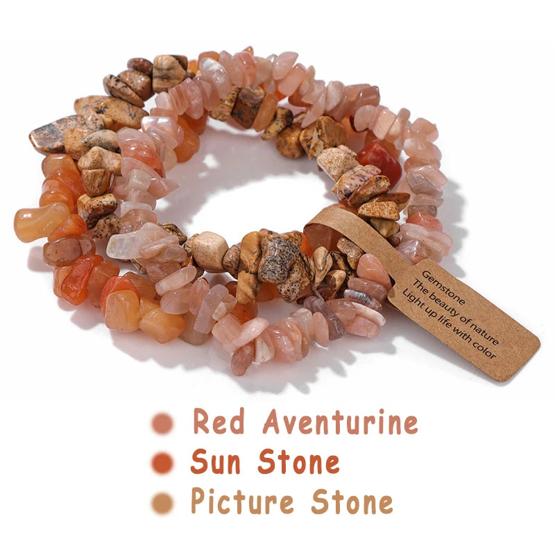 Mystic Chip Crystal 3pc Bracelet Set - 18 colors - Hello Baabs