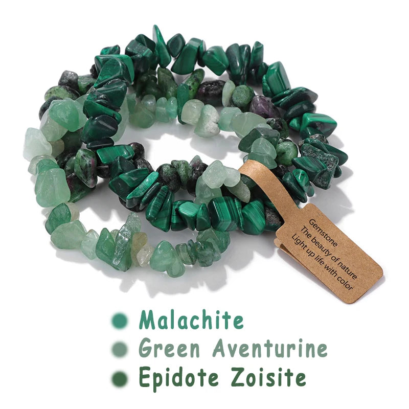 Mystic Chip Crystal 3pc Bracelet Set - 18 colors - Hello Baabs