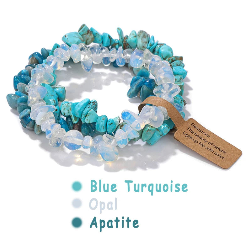 Mystic Chip Crystal 3pc Bracelet Set - 18 colors - Hello Baabs