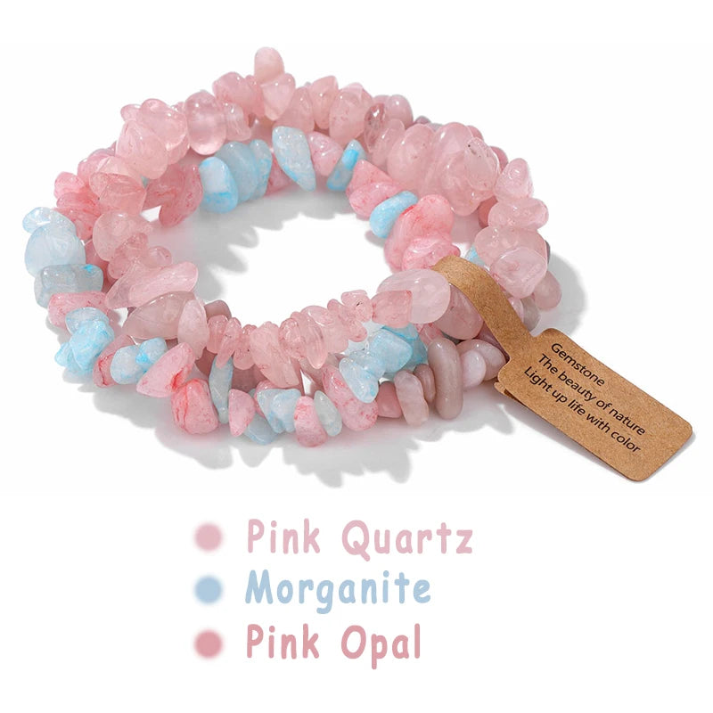 Mystic Chip Crystal 3pc Bracelet Set - 18 colors - Hello Baabs