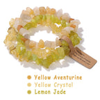 Mystic Chip Crystal 3pc Bracelet Set - 18 colors - Hello Baabs LLC 