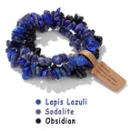 Mystic Chip Crystal 3pc Bracelet Set - 18 colors - Hello Baabs LLC 