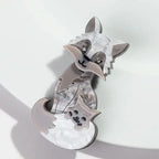 Mystic Fox Brooch - Hello Baabs LLC 