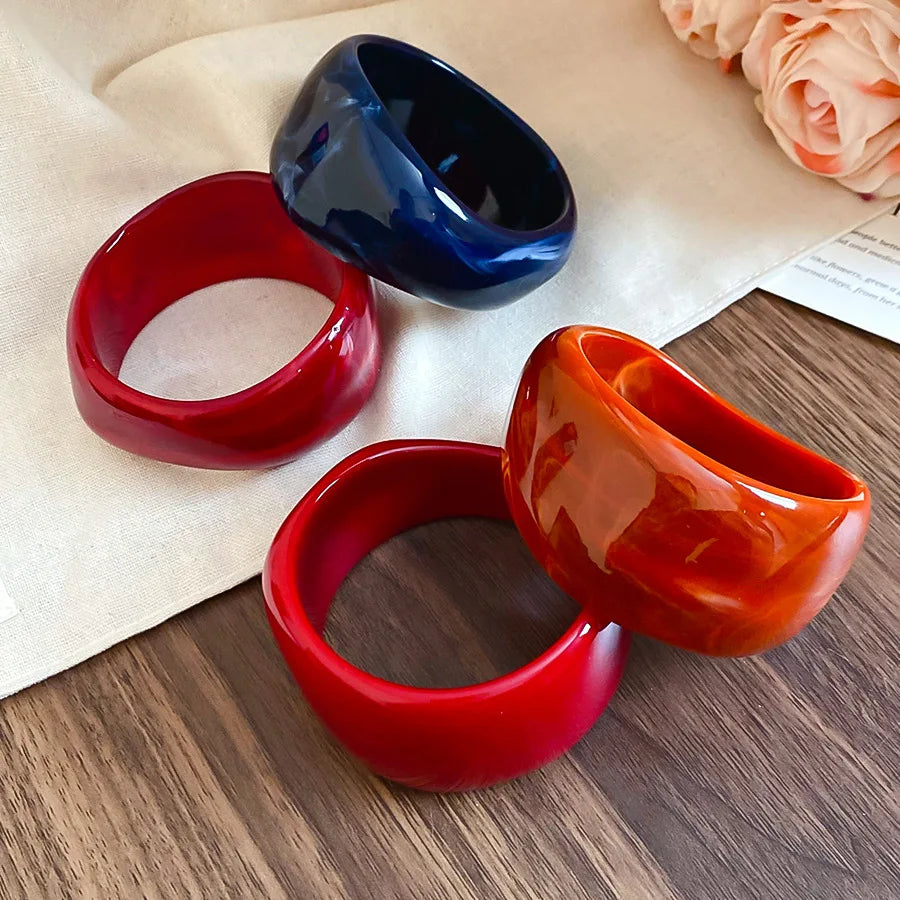 Mystic Motion Chunky Bangle (3.00" diameter) - 5 colors - Hello Baabs LLC 