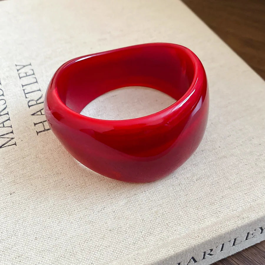 Mystic Motion Chunky Bangle (3.00" diameter) - 5 colors - Hello Baabs LLC 