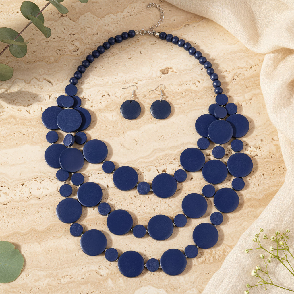 Nairobi Nights Necklace & Earrings Set - 6 colors - Hello Baabs