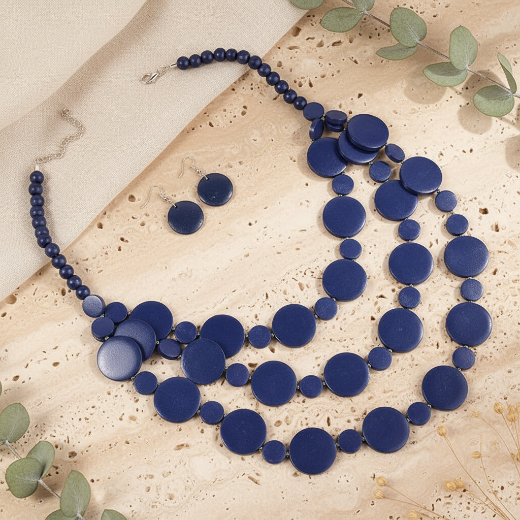 Nairobi Nights Necklace & Earrings Set - 6 colors - Hello Baabs