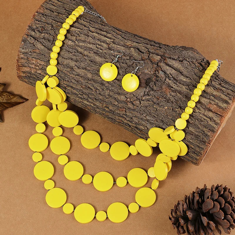 Nairobi Nights Set (necklace and earrings set) - 6 colors - hello baabs 