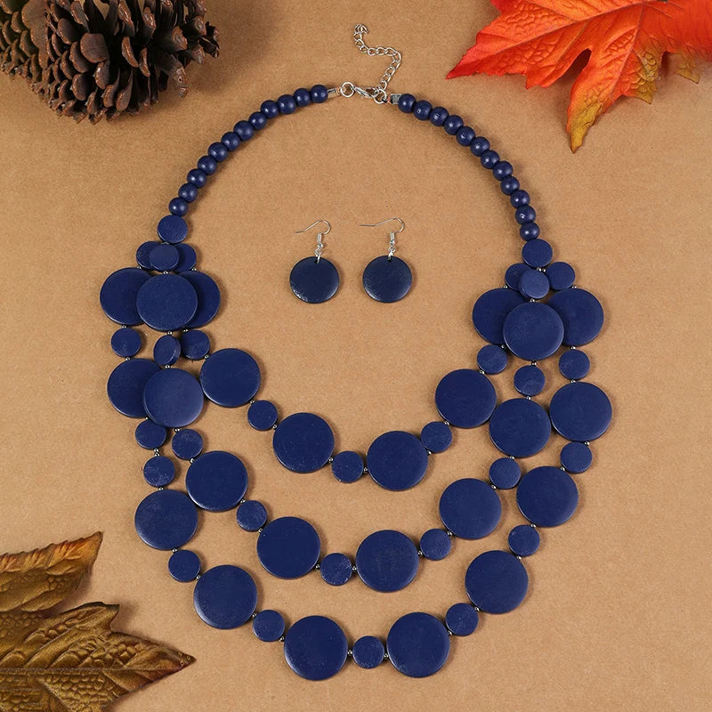 Nairobi Nights Set (necklace and earrings set) - 6 colors - hello baabs 