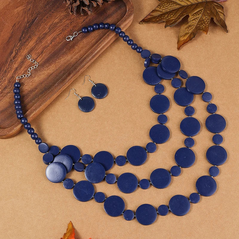Nairobi Nights Set (necklace and earrings set) - 6 colors - hello baabs 